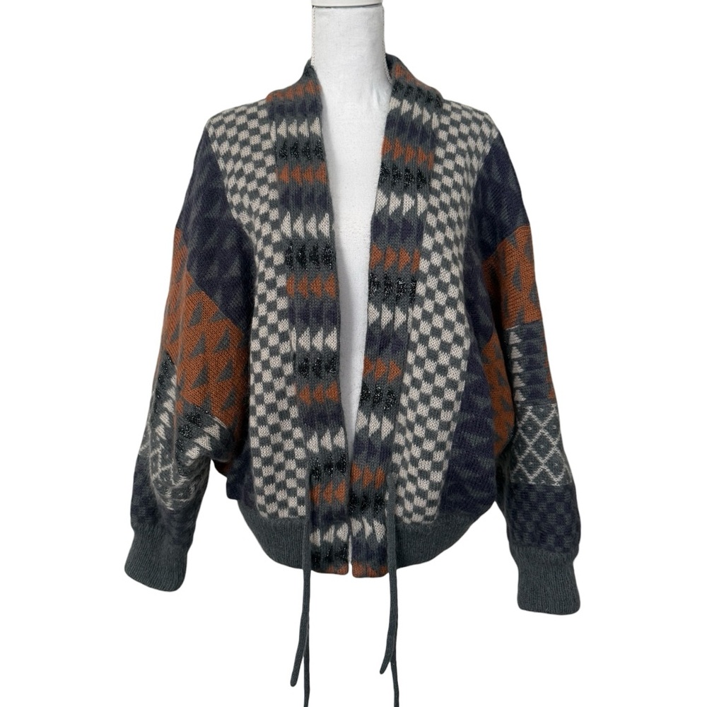 Escada Mohair Cardigan Poncho Sweater Medium